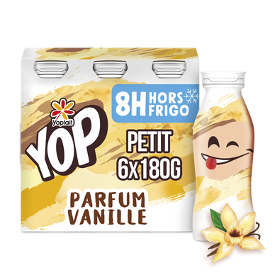 Yaourt à boire aromatisé à la vanille P'TIT YOP - 6x180g