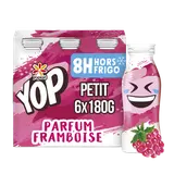 Yaourt à boire aromatisé framboise P'TIT YOP - 6x180g