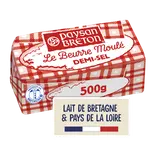 Beurre moulé demi-sel 80%MG PAYSAN BRETON - 500g