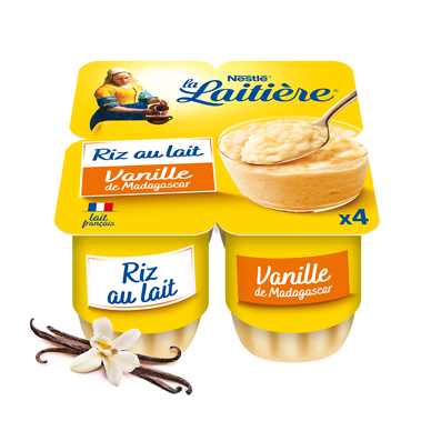 Riz au lait Vanille LA LAITIERE - 4 pots de 115g