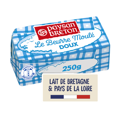 Beurre moulé doux 80%MG PAYSAN BRETON - 250g