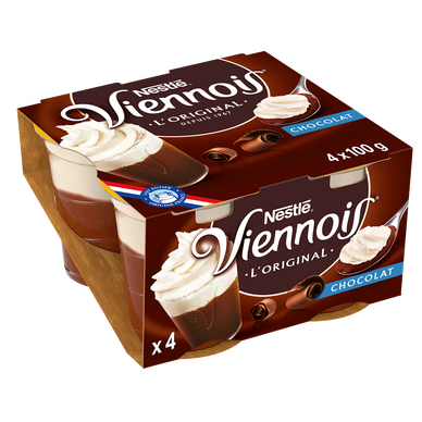 Liégeois au Chocolat VIENNOIS - 4 pots de 100g