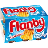 Flan vanille nappage caramel FLANBY - 12 pots de 100g