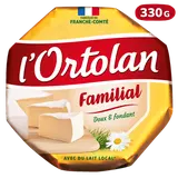 Fromage au lait pasteurisé L'Ortolan  28%MG FROMAGERIE MILLERET 330g