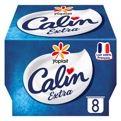 Fromage blanc nature 3,2% MG CALIN YOPLAIT - 8x100g