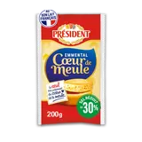 Emmental Français coeur de meule  réduit en sel PRESIDENT - 200g