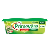 Matière grasse à tartiner doux PRIMEVERE tartine, 55%MG, barquette de250g