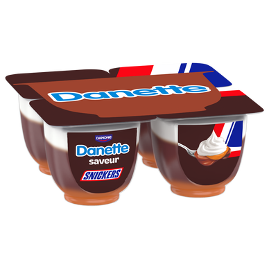 Crème dessert saveur Snickers DANETTE - 4x115g