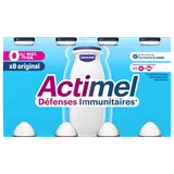 Yaourt à boire nature 0%mg ACTIMEL - 8x100g