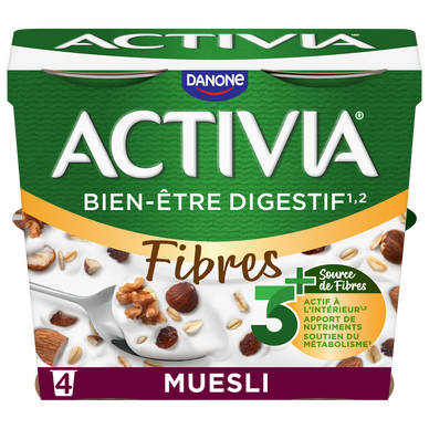 Yaourt céréales bifidus muesli ACTIVIA - 4x120g