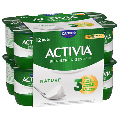 Yaourt nature bifidus ACTIVIA - 12x125g