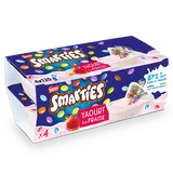 Yaourts arômatisés fraise billes chocolat SMARTIES - 4x120g