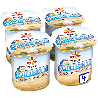 Yaourt nature sucré NATURE SUCRE YOPLAIT - 4x125g