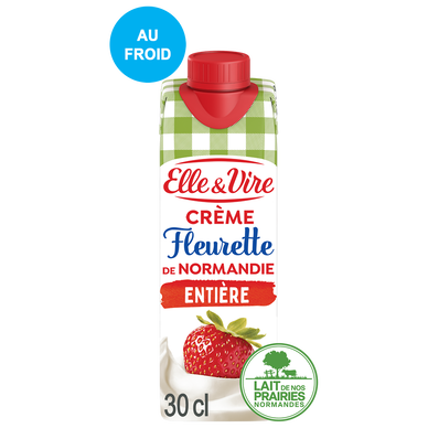 Crème fleurette entière 30%mg ELLE ET VIRE 30cl