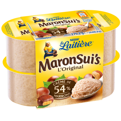 Mousse de marrons Maronsui's LA LAITIERE - 4x69g