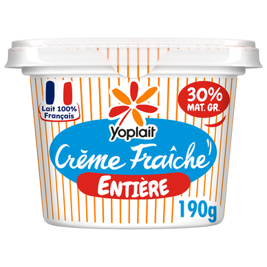 Crème fraiche épaisse 30% MG YOPLAIT - 190g
