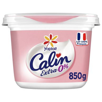 Fromage blanc nature 0% MG CALIN YOPLAIT - Pot 850g