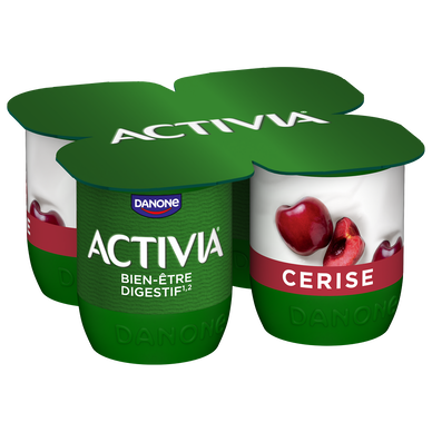 Yaourt aux fruits bifidus cerise ACTIVIA - 4x125g