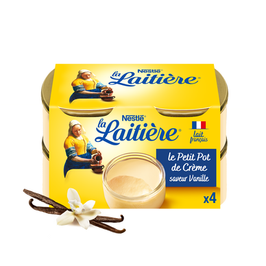 Crème dessert vanille Le Petit Pot de Crème LA LAITIERE - 4x100g