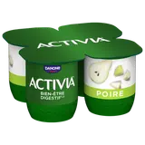 Yaourt aux fruits bifidus poire ACTIVIA - 4x125g
