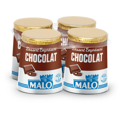 Emprésuré au chocolat, MALO, 4 pots de 125g