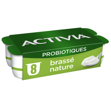 Yaourt nature brassé bifidus ACTIVIA - 8x125g