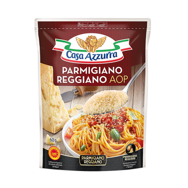 Parmigiano Reggiano AOP râpé 30% matière grasse 60g Casa Azzurra