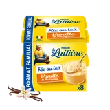 Riz au lait Vanille LA LAITIERE - 8 pots de 115g