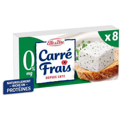Fromage à tartiner ail & fines herbes 0%MG CARRE FRAIS - 200g