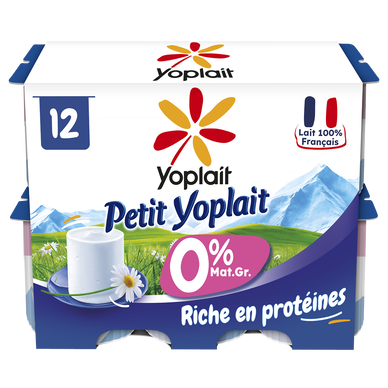 Fromage Blanc Petit-Suisse Nature 0% MG PETIT YOPLAIT 12x60g