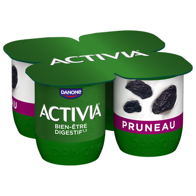 Yaourt aux fruits bifidus pruneau ACTIVIA - 4x125g