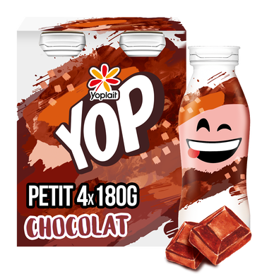 Yaourt à boire chocolat P'TIT YOP - 4x180g