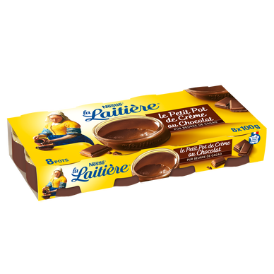 Crème dessert chocolat Le Petit Pot de Crème LA LAITIERE - 8x100g
