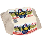 Oeufs Plein air Label Rouge Fermier LOUE - Boîte de 6