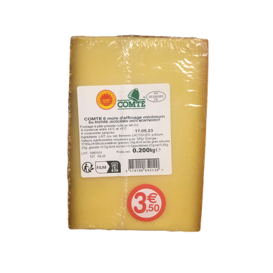 Comté AOP 6 ms min.200g prix rond RIVOIRE