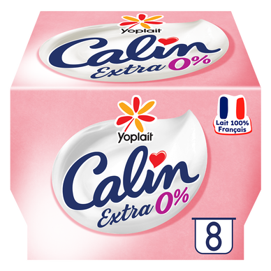 Fromage blanc nature 0% MG CALIN YOPLAIT - 8x100g