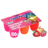 Petits suisse aux fruits fraise framboise abricot DANONINO - 6x100g