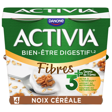 Yaourt céréales bifidus noix ACTIVIA - 4x120g