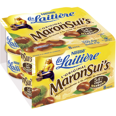Mousse de marrons Maronsui's LA LAITIERE - 8x68g