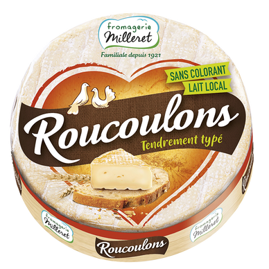 Fromage pasteurisé Roucoulons 30% de MG FROMAGERIE MILLERET, 220g
