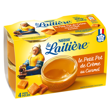 Crème dessert caramel Le Petit Pot de Crème LA LAITIERE - 4x100g
