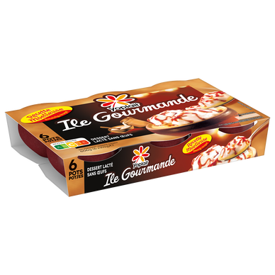 Dessert lacté sans oeufs ILE GOURMANDE - 6x101g
