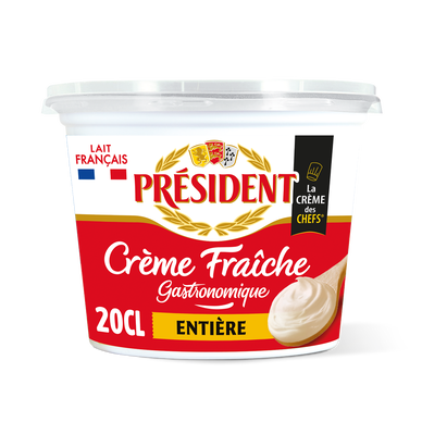 Crème fraîche épaisse PRESIDENT, 30%MG -20cl