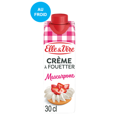 Crème mascarpone 36,5%mg ELLE ET VIRE 30cl