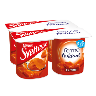 Yaourts allégés caramel SVELTESSE - 4x125g