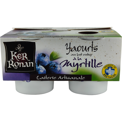 Yaourts aux myrtilles KER RONAN - 4x125g