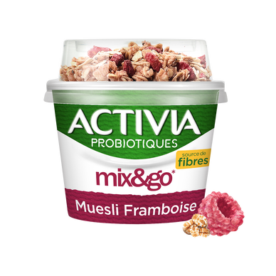 Yaourt céréales bifidus muesli framboise ACTIVIA - 170g