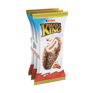 Goûter au lait et caramel KINDER Maxi King 3x35g