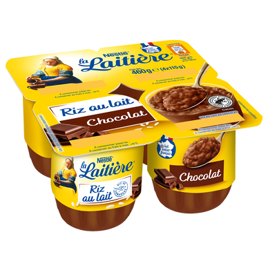 Riz au lait au chocolat LA LAITIERE 4x115G 460g