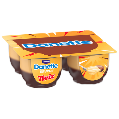 DANETTE saveur twix x4 460g